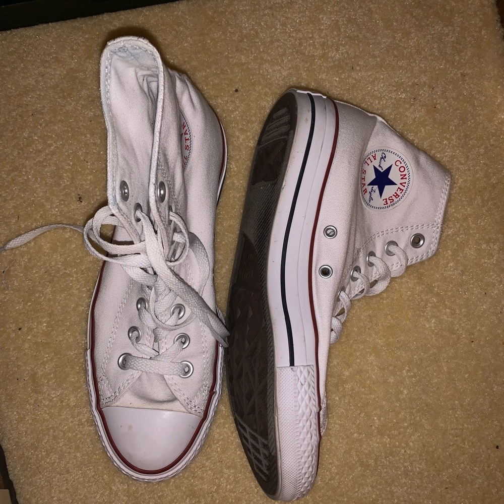 High top white converse